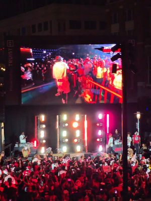 Dirty Birds Rally in Atlantic Station is freezer! Let's go Falcons!!!! #atlanta #Atlanta #atlantafalcons #NFL #atl 