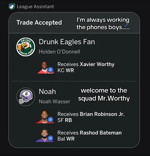 Bro tweaked after the Worthy injury. I had to work the phone #fantasyfootball #chiefs 