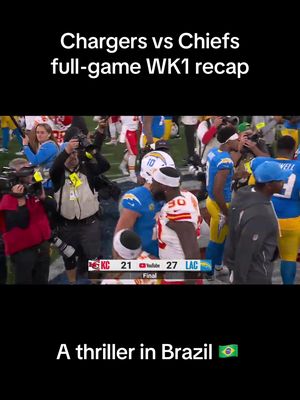 What a game between division rivals ‼️ #chiefs #chargers