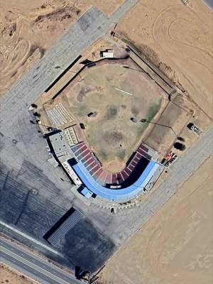 Abandoned stadium in the weirdest town on earth