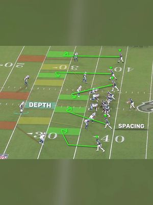 Game in the balance and Jalen Hurts read the coverage like a book 📕 #nfltiktok #philadelphiaeagles #dallascowboys 