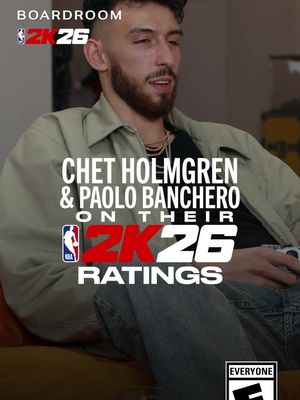 @Paolo5 and @Chet holmgren keep it honest about their @NBA 2K ratings — and give @Ronnie his props. 2K26 is now available.