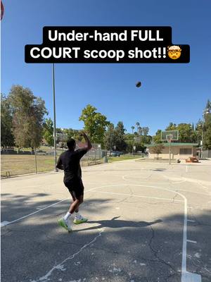 Under-hand full court shot while the watching live sports! 😤   __________ Make sure you download the enhanced @ESPN App with the MOST and BEST live sports! I UNDERSTAND IT NOW! #AD 