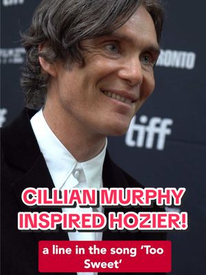 Cillian Murphy just found out the news that he inspired @Hozier 😅👏🏼 #tiff #toosweet #cillianmurphy #hozier #toronto 