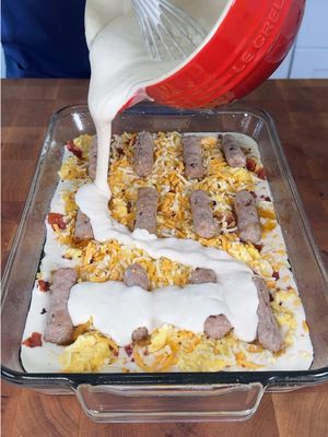 Pancake breakfast casserole 🥞 #EasyRecipe #cooking #Recipe #breakfastideas