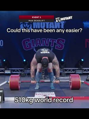 Way to easy…. @Hafþór Júlíus  #deadlift #deadliftworldrecord #510kg 