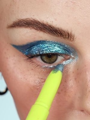 Shout out to @about-face beauty and @Half Magic by Donni Davy for making fun makeup easy 🩵🩵🩵 Full video is on YouTube 🙌🏼
