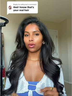 Replying to @saikyrae let’s not do that 🤭 #hairhalo #brownskin #southasian #pcos 