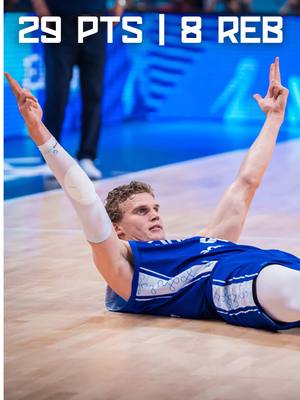 Lauri Markkanen dominates against Serbia to carry Finland 🇫🇮 to one of the biggest upsets in #EuroBasket history 🔥 📊 29 PTS | 8 REB #basketball #finland #NBA 