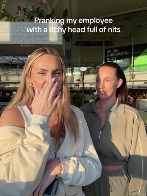 I struggled to not laugh #prank #nits #itchy 