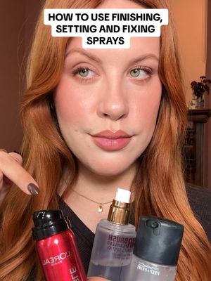 Yes, setting, fixing & finishing sprays are NOT the same 👀 Here’s how to actually use them (in order)…  Products shown: @maccosmetics fix + @Charlotte Tilbury airbrush flawless setting spray  @L’Oréal Paris infallible 3 second setting mist  #beginnermakeup #settingspray #longlastingmakeup #whyyourmakeupdoesntlast #finishingspray 