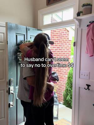 Is this a blue collar guy thing? It is painful for him to turn down that $$ 😂 #trendingsound #bluecollar #lineman #overtime #stormseason 
