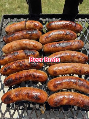 Beer Brats! One of my favorite foods for watching football. The Kings of Tailgating have tons of recipes great for watching football today at MeatChurch.com. #MeatChurch #BBQ #Football #NFL #Tailgating