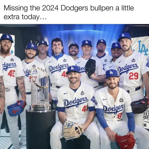 We took them for granted. Bullpen dawgs💙 #MLB #baseball #dodgers #pitchers 