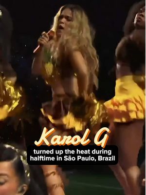 Everyone was up & out of their seats for @Karol G’s @NFL #Chiefs vs #Chargers Halftime Show in São Paulo, Brazil! 🇧🇷 #football #karolg #brazil
