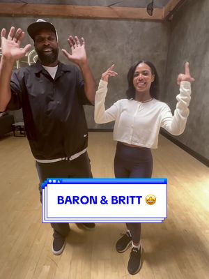 It's giving dynamic duo energy. 🤩 Baron and Britt are ready to get to work! #DWTS 