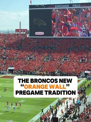 What do we think of the Orange Wall 👀 #broncos #nflfootball #nfl #denver 