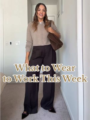 Replying to @musicwithdaniellew What you are going to wear to work this week! Each Sunday I will create outfits for you to recreate to wear to work for each day of the week #outfitinspo #workwear #workwearstyle #whattowear #stylehelp 