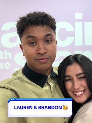Lauren and Brandon are harmonizing already 😉 #DWTS 