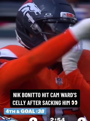 split two guys too 😯 #nikbonitto #denverbroncos #nfl