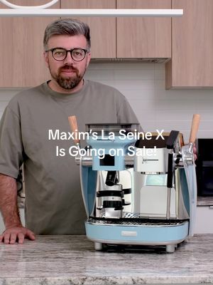 The most complete espresso machine I’ve used at home is Maxim’s La Seine X, and it’s finally going on sale! ☕ Built-in scales ☕ Pressure profiling ☕ Drip coffee mode ☕ PID temp control ☕ 70-setting grinder 🔥 $200 OFF + priority delivery starts Sept 8 - 10:00 AM PT 📦 Link in bio! #laseinex #maximsespresso #espressomachine #discount #homebarista