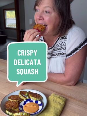 It’s officially delicata squash season and I’m completely obsessed with this gourd! 🎃 I have 20+ recipes on my blog, but these crispy delicata squash rings might just be my favorite. ✨ Crispy ✨ Slightly sweet ✨ A little spicy ✨ Oh-so-delicious Best part? This entire plate is one serving and only 2 WW points! If you count calories/macros: 197 calories | 5.7 fat | 23 carbs | 4.6 fiber | 12.3 protein. Want the recipe? It's at the end of the video so you can screen shot it.  You can also google "my bizzy kitchen crispy delicata squash rings" to get a printable copy. #delicatasquash #wwfriendly #weightwatchersrecipes #healthycomfortfood #fallrecipes 