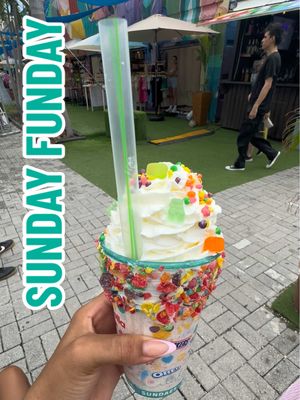 Sunday Funday with my girls went like this… 🍦🍭🍗🧁