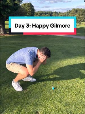 Day 3 — GO TO YOUR HOME BALL #happygilmore2 #tee #trickshot 