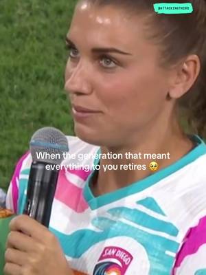Alex Morgan's jersey retirement has us deeeeeep in our feels 😭 #alexmorgan #uswnt #woso #feels 