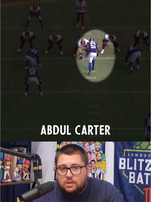 Abdul Carter was the lone bright spot for the Giants. Bending like that while lining up in the A-Gap is going to be a huge advantage. Dude just moves different. #giants #nygiants #abdulcarter 