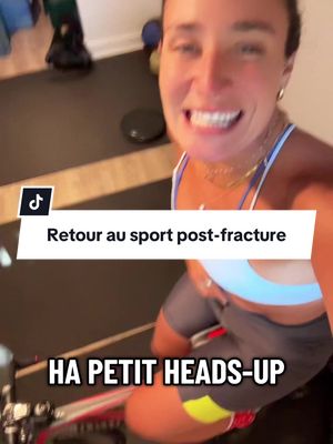 Mise au point du retour au sport post facture de la cheville: je me fais une promesse à moi-même! #fracture #retourausport #remisenforme 