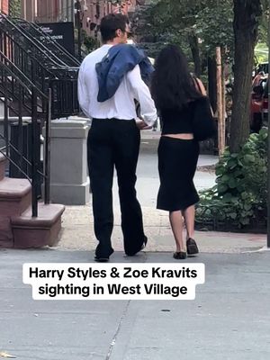 Harry Styles and Zoe Kravitz spotted in the west village on Saturday afternoon…Do you believe in manifestation?! ✨