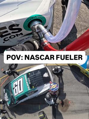 “Two cans, two cans!” ⛽️ That’s over 20 gallons of Sunoco Racing of fuel flowing into the No. 60 of @ryanpreece__ in just over ten seconds 😳