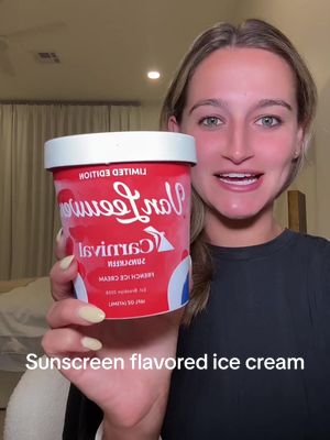 @carnival SUNSCREEN FLAVORED ICE CREAM👀?! Yall this Van Leeuwen x Carnival ice cream 🍦was so fun to try bc it actually tasted what you would think sunscreen tasted like LOL #carnival #vanleeuwen #icecream #carnivalcruise 