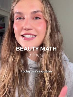 BEAUTY MATH: LIP LINERS!! 🥳(details below) if you're new here - welcome!! my name is rachel, i worked in finance for the last two years and reviewing beauty products from an analytical or "finance-y" lens is kinda my thing! 👩🏼‍💻 i created beauty math about a year ago to take my videos one step further and REALLY dive into this analysis as a refresher, here's how "beauty math" works: - each episode focuses on a new product "category" (i.e., concealers, skin tints, cream blush, etc.) - we'll focus on typical packaging size, product amount, good / bad things to look for and most importantly VALUE of each category - by the end of the series you'll be able to quickly assess any product as you're shopping so you know when something is good value... or not🫣 each episode, i drop the PDF for the category so you can go look at how any product stacks up against the rest! so follow along, stay tuned for the next episode and vote for what category we should discuss next !!  see you next time💌 #bestvaluemakeup #bestvaluemakeupproducts #beautymath #beautymathbyrachel #beautymathclass 