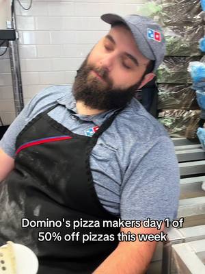 That’s right! From now until September 14th, get 50% off 🍕 ALL PIZZAS🍕 at menu price! #dominospizza 