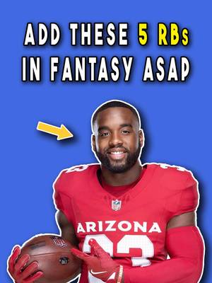 5 running backs you need to add in your fantasy football league before your friends do  #fantasyfootball 