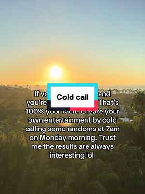 Cold calling still goated… don’t care what anyone says #coldcall #sales #saleshelp #saleslife #california 