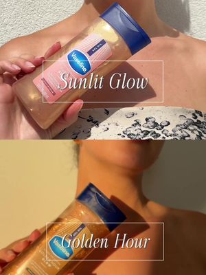 yes you’ve probably caught it that we have two new shimmer ✨bombshells✨  #vaseline #glow #shimmer #goldenhour #sunlitglow 