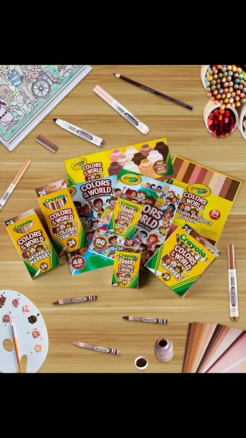 Crayola Colors of the World lets everyone celebrate diversity and colorfully express themselves! These skin tone crayons, markers, and colored pencils are an exciting addition to your coloring collection at home or in the classroom, making coloring pages and drawings even more detailed and realistic. 🌎  #CrayolaBackToSchool  