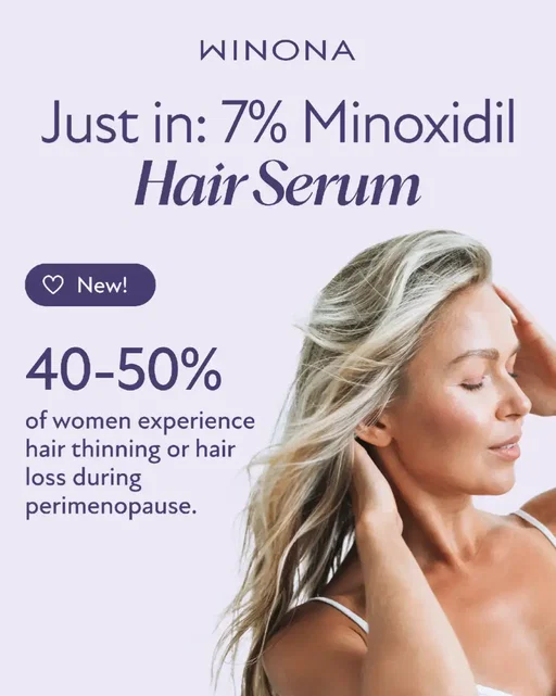 Losing hair during menopause? You’re not alone — and it’s not just “part of getting older.” When estrogen and progesterone levels drop, your hair’s growth cycle can shorten, strands get thinner, and shedding kicks into overdrive. For many women, this means more hair in the shower drain. That’s why we created Winona’s 7% Minoxidil Hair Serum — a clinically backed formula designed to reactivate dormant follicles and support stronger, fuller regrowth. Available now — message your doctor through the Patient Portal to get started today! #haircare #hairjourney #menopause #hairgrowth #menopause   