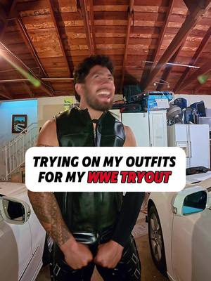 I waited till 2 am to try these outfits on🤣 @WWE  #WWE 