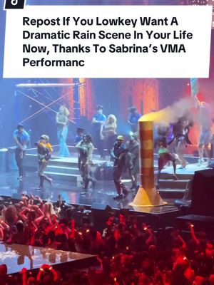 Just saying …she owned every second in that downpour #vmas2025 #mtvvmas #bucketlist #travelandpopculture #sabrinacarpenter @MTV @CBS @Paramount+ @Sabrina Carpenter 