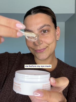 Sorry for everything I said before I did my eye masks. 💆‍♀️✨