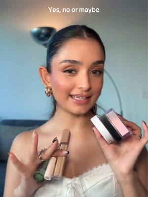 Reviewing some viral makeup products with a yes, no or maybe 💗 #viralmakeup #deinfluencing #makeupreview #beautyinfluencer #makeupproducts 