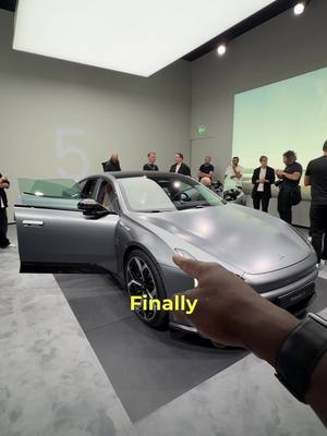 Polestar 5 first look! It’s fast, spacious, sustainable and spacious! Can’t wait to drive it. New 850volt architecture too so faster 350kw charging now. #polestar5 #iaa2025 @Polestar Cars 