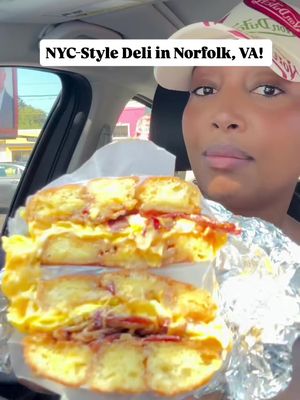 Went to check out @One Stop shop Deli in Norfolk and my Jumbo Honey Bun BEC was fire 🔥🔥 I’ve been to NY many times but still need a someone actually from their to stamp it however, it did give me a NY vibe especially the employees they are funny 😂 Check them out 💙 • • #757 #va #stormchasers #hamptonroads #norfolk       