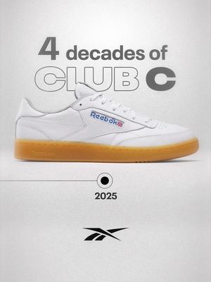 Classic. Versatile. Unstoppable. Club C doesn’t follow trends—it defines them. Celebrate 40 years of style. #Reebok 