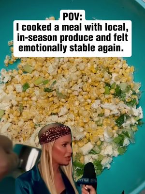 Home cooked meal cooked with local, in-season produce 🤝 mental stability