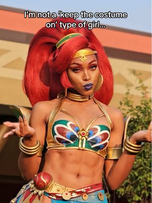 Fun fact, I’m about 6’7” in this costume from the bottom of my heels to the top of my hair, which makes me roughly the same height as canon Urbosa 😊 #cosplay #botw #urbosa 